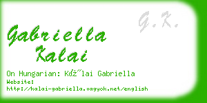 gabriella kalai business card